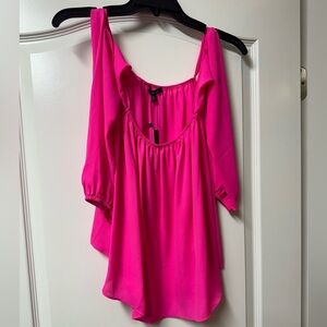Chiffon hot pink top